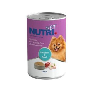 کنسرو سگ نوتری با طعم مرغ و گوشت